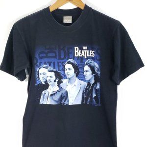 The Beatles Short Sleeve Graphic T-Shirt Men's Small Black Cygnus Distressed
